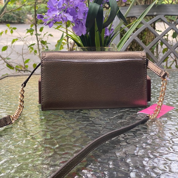 Kate Spade Copper Metallic Wallet Chain Crossbody - Picture 5 of 16